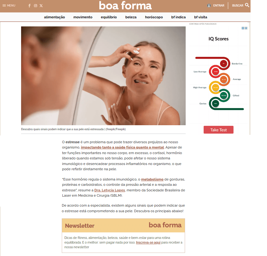 Descubra os sinais de estresse na sua pele Leia mais em: https://boaforma.abril.com.br/beleza/pele-estressada-sinais?fbclid=PAZXh0bgNhZW0CMTEAAaY6ROqDeB87wRnC7B93Fnl1eqD_-K1i8jAE8LcJgeA96b25mzGrY1FPlqQ_aem_f5OFgyONN5C3nKTIYXRYCg